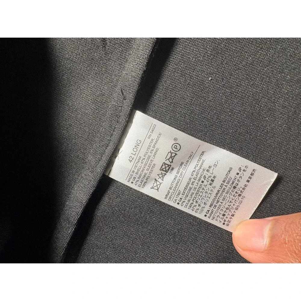 Banana Republic Men's Blazer 42L Large Slim Fit Navy Sport Coat Jacket‎ 2-Button